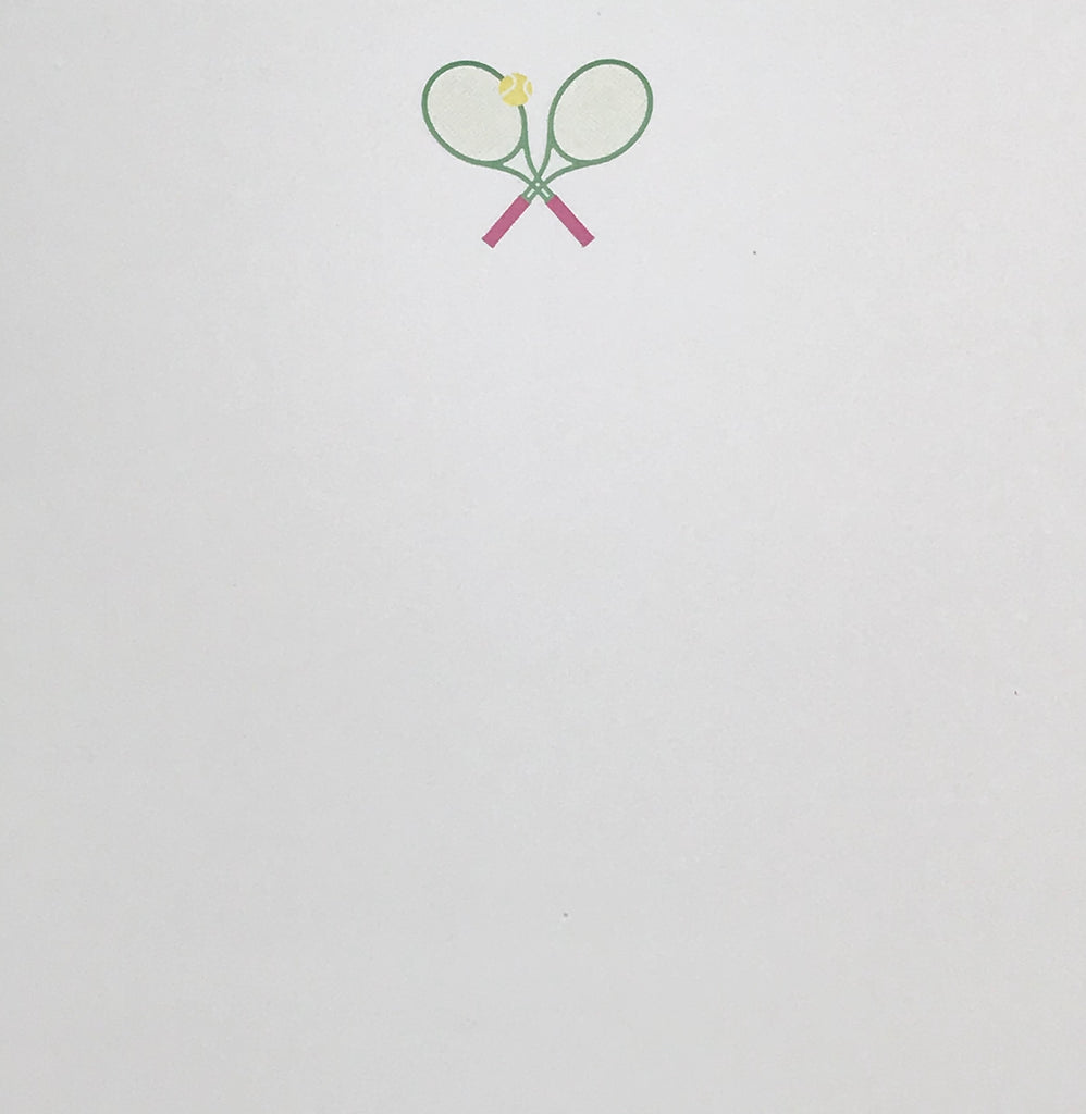 NOTEPAD - BFS - TENNIS - PINK AND GREEN