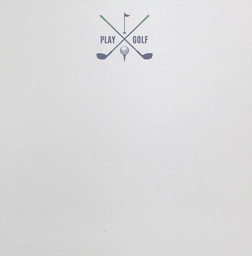 NOTEPAD - BFS - PLAY GOLF- BLUE/GREEN