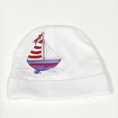 NEWBORN HAT -DBB- SAIL BOAT