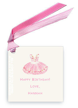 GIFT TAG SET - LB - SUGARPLUM BALLET DRESS