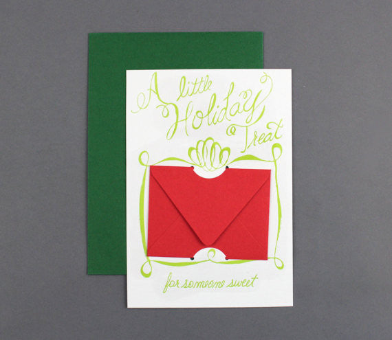 GIFT CARD - CBL - A LITTLE HOLIDAY TREAT LETTERPRESSED