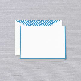 BOXED NOTE CARDS - CCO - NEON BLUE BORDERED NOTE