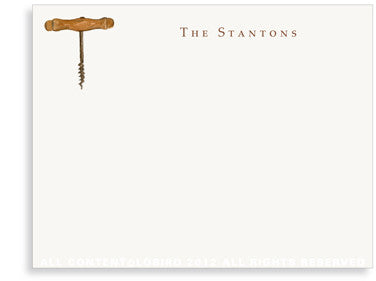 NOTE CARDS - LB - CORKSCREW